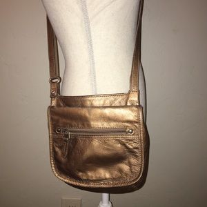 Fossil Copper Crossbody Leather Purse